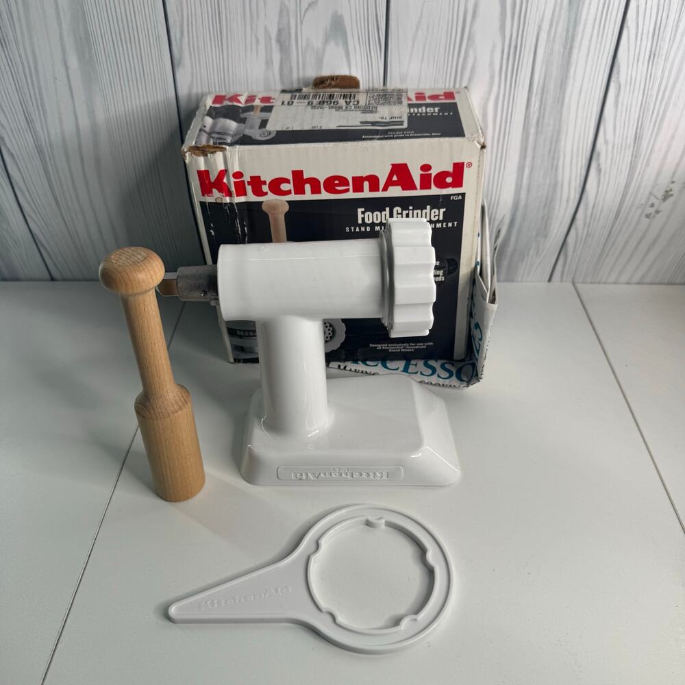 KitchenAid Meat Food Grinder Stand Mixer Attachment White - Picture 2 of 4